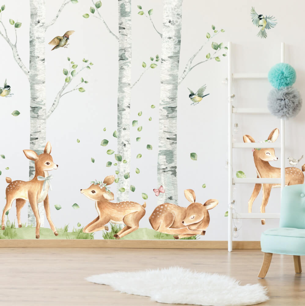Create una magica foresta nella stanza del vostro bambino.